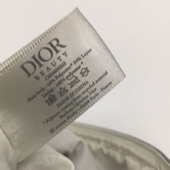 Dior Forever Glow Beauty Max Silver Makeup Pouch Clutch Star Zipper Pull - Picture 13 of 15